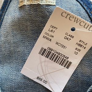 Crewcuts NWT denim overalls